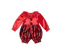 winying Bambino Costume Pagliaccio Joker Il Bebè Clown Buffo Del Giocatore | Manica Lunga,Salopette Monopezzo,Rtuta Da Pagliaccio Rosa Per Bebè,Compleanno,Festa In Fancy Dress,Carnevale,Baby Shower