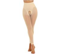 winying Collant da donna Ouvert trasparenti, collant, leggings, calze aderenti elastiche, pantaloni elasticizzati, aperti sul cavallo, biancheria intima, collant di nylon, lingerie erotica, biancheria