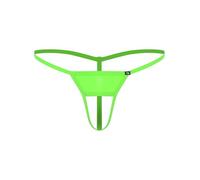 winying Mens G-Strings Biancheria Intima Cavo Fuori Crotch T-Back Tanga Elastica Spaghetti Band Mutandine per Coppia Giochi Notti Speciali Verde Fluorescente M