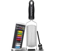 Winzbacher® - Grattugia per zester I Grattugia al parmigiano, grattugia al limone, grattugia alla noce moscata, grattugia allo zenzero ecc. I Lama in acciaio inossidabile affilata come una lama di