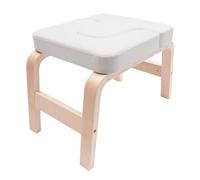 WINZING Sgabello da yoga & Inversion Bank Classic White | Simply and Safely Reverse Your Yoga | Attrezzo fitness per il relax e l'allenamento della schiena | Antiscivolo