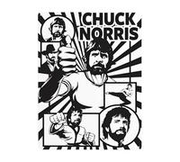 WIOPMKSL Chuck Actor Norris Targa in metallo stampata artistica da parete poster personalizzato decorazione per casa bar bar regalo 30,5 x 40,6 cm