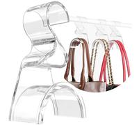Wiosi Confezione da 3 ganci per borse, resistenti, in acrilico di lusso, organizer per borse, borse, zaini, crossover, possono contenere fino a 29,9 kg, facili da pulire, senza bisogno di attrezzi