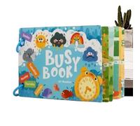 Wipe Clean Activity Book | Baby Busy Bookk Activities | Interactive Preschool for Kid Boys Girls Children Birthday Christmas Home Traveling Schools