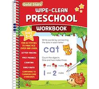 Wipe Clean Preschool Workbook for Kids Ages 3-5: Activities including Early Math, Letter and Number Tracing, First Phonics, Counting, Pen Control and More! Includes Dry Erase Marker