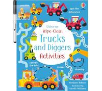 Wipe-Clean Trucks and Diggers Activities: An Interactive Wipe-Clean Book To help Kids Develop Pen Control