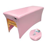 Wipeable Lash - Copertura per lettino massaggiante in poliuretano, inodore, con tasca portaoggetti, riutilizzabile, per spa e spa, alta elasticità, cerata, per estetista (1,8 m, rosa)