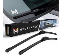Wipers anteriori per la mia auto | OEM Quality 24 + 18 Inch Windshield Wiper Blades for my Car | Limpiaparabrisas de carro Automotive Replacement Windshield Wiper Blades Set Wipers Blades