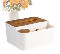 Wipes Dispenser Case | Impermeabile Decorative Box | Multifunzione Tessuto Paper Holder With Cotton Swab Storage, Rettangolare Desktop Storage Organizer