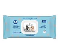 Wipets salviettine detergenti per animali talco 40 pezzi