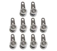 WIPPWER Caster Wheels Set Metal Bearing Pulley Block with Two Wheel for Wardrobe Cupboard Window Cabinet Sliding Doors Heavy Duty Casters