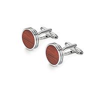 WIPPWER Cufflinks for Men Cufflinks Wedding Husband Present Cuff Links Groomsmen Cufflinks Business Wedding Party(B)