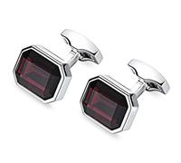 WIPPWER Cufflinks for Men Men Cufflinks Cuff Shirt for Business Wedding Business Wedding Party(Red)