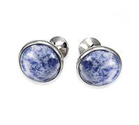 WIPPWER Cufflinks for Men Round Shape Cufflinks for Men, Business, Wedding, Party Business Wedding Party(I)