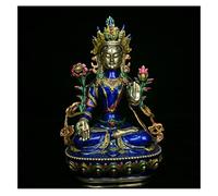 WIPPWER Decorazione Zen Buddha blu statua ornamento ping an home seduto Buddha decorazione decorazione casa ornamento Buddah decorazione