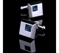 WIPPWER Jewelry Shirt Cuff Accessories Men's Cufflinks Blue Metal Cufflinks Guest Shirt Cufflinks Clothing Accessories(Gray)