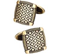 WIPPWER Mens Cufflinks Elegant Style Cuff Men's Classic Cufflinks, Men's Cufflinks Set Men's Cufflink, Squee Metal Shape Green Bronze Retro Shirt Suit French Shirt Cufflink Clothing Accessories