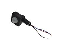 WIQOLESVL Sensore PIR 110-220V Sensore di Movimento 110V Sensore di Movimento Timer 220V Sensore di Movimento Esterno a infrarossi Automatico Interruttore della Luce(12mm Black)