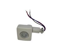 WIQOLESVL Sensore PIR 110-220V Sensore di Movimento 110V Sensore di Movimento Timer 220V Sensore di Movimento Esterno a infrarossi Automatico Interruttore della Luce(12mm White)