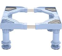 WIQUYBML Base per Lavatrice, Base per Frigorifero, Altezza Regolabile, Lunghezza Frigorifero 50-60 cm, piedistallo per Lavatrice e asciugatrice, 4 Gambe, 17-20 cm