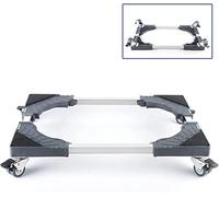 WIQUYBML Base per Lavatrice, piedistallo per lavastoviglie, Mobile Regolabile, Base per Carrello, Larghezza 15-22 Pollici, Lunghezza 26-34 Pollici, vassoi per Pavimento per Dri, Doppie Ruote