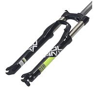 WIQUYBML Forcella Anteriore Ammortizzata per Bicicletta, Controllo della Molla di smorzamento da 1-1/8" per Ruote da 26, 27,5 e 29 Pollici, Freno a Disco, Escursione 110 mm.