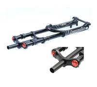 WIQUYBML Forcella Anteriore in Alluminio per Mountain Bike, a Doppia Corona, con Sistema di Pressione della Molla per Downhill e Perno Passante a sgancio rapido (Colore: Oil Open, Misura 27