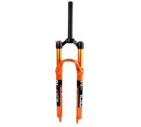 WIQUYBML Forcella Anteriore per Bici 26 27.5 29 Ammortizzatore ad Aria Sospensione per Bicicletta Tubo Conico Dritto Spalla Controllo remoto Freno a Disco Corsa 100 mm QR 9 mm