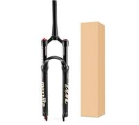 WIQUYBML Forcella Anteriore per MTB, Escursione 120 mm, Lega di Alluminio, Ammortizzatore, Molla, Forcella ad Aria, Accessori per sospensioni Bici.