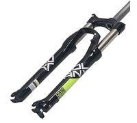 WIQUYBML Forcelle Ammortizzate per Bicicletta da 26", 27,5" e 29", Olio/Molla, Forcella Anteriore per MTB, Escursione 100 mm, Regolazione della Corona QR, cannotto da 1-1/8", Freno a Disco