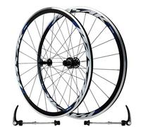 WIQUYBML Ruote per Bici da Strada 700C, 20/24 Fori, 2 Cuscinetti Anteriori e 4 Posteriori, Freni C/V, Cerchi in Lega a Doppia Parete, sgancio rapido, 7/8/9/10/11/12 velocità
