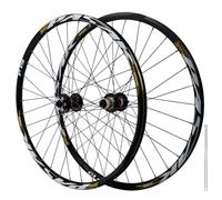 WIQUYBML Ruote per Mountain Bike con Freni a Disco, 26/27,5/29'', Perno Passante Anteriore 15x110mm, Posteriore 12x148mm, 32 Fori, in Lega di Alluminio, per Cassetta 7-12 velocità (Verde, 2