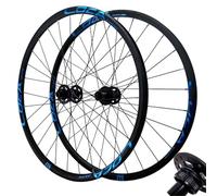 WIQUYBML Set di Ruote per Bici MTB da 26/27,5/29 Pollici, Freno a Disco Mid Lock, 28 Fori, Cuscinetti Anteriori 2 e Posteriori 4, Ruote da Ciclismo per 7/8/9/10/11/12 velocità