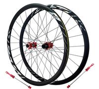 WIQUYBML Set di Ruote per Bicicletta da Strada 700C, Freno a Disco, 24 Fori, mozzo Anteriore 2 e Posteriore 4 Cuscinetti, Cerchio a Doppia Parete da 30 mm, 7/8/9/10/11/12 velocità