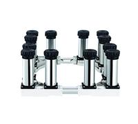 WIQUYBML Supporto Multifunzionale Regolabile per Lavatrice e Frigorifero, Larghezza Universale 40-65 cm, Altezza 19-22 cm, Protezione AntiGraffio, Supporto per lavastoviglie, piedistallo PE