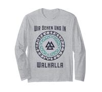 Wir Sehen uns in Walhalla (Dichiarazione vichinga Tedesca) Maglia a Manica