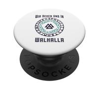 Wir Sehen Uns In Walhalla (Dichiarazione vichinga tedesca) PopSockets PopGrip Adesivo