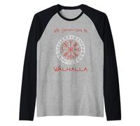Wir Sehen uns in Walhalla (Tedesco per I See You in Valhalla) Maglia con Maniche Raglan