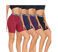 wirarpa Boxer Donna Modal Pantaloncini Sottogonna Antisfregamento Shorts con Cavallo Pacco da 4 Multicolor Taglia S