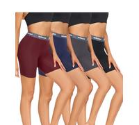 wirarpa Boxer Donna Modal Pantaloncini Sottogonna Antisfregamento Shorts con Cavallo Pacco da 4 Taglia S