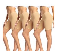 wirarpa Leggings Corti Pantaloncini Sottogonna Donna Cotone Beige S