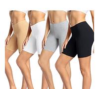 wirarpa Leggings Corti Pantaloncini Sottogonna Donna Cotone Multicolore L
