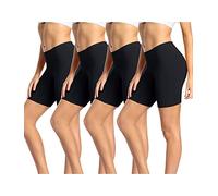 wirarpa Leggings Corti Pantaloncini Sottogonna Donna Cotone Nero XL