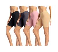 wirarpa Leggings Corti Pantaloncini Sottogonna Donna Cotone Shorts Pacco da 4 Multicolori Taglia S