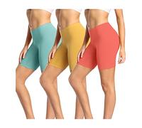 wirarpa Pantaloncini Sottogonna Boxer Donna Cotone Vita Alta Mutande Shorts Elasticizzati Pacco da 3 Multicolori Taglia XXXL