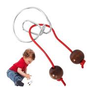 Wire Brain Teaser - Set di puzzle in metallo da 8 pezzi, sfide di districamento di ferro flessibili per allenamento logico | Giocattoli di test del QI riutilizzabili per adolescenti e adulti, ideale