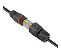 Wire Connector - IP68 Waterproof Electrical Wire Connector, Underground Junction Box & Terminal Block | 2-in/2-out & 3-out Rainproof Cable Sleeve for Outdoor Garden Power, Lighting, And Pond