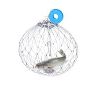 Wire Crab Net - Wire Mesh Crab Net | Fish Trapping | Fishing Accessories Fishing | Automatic Opening & Closing | Multi-Functional Soft Steel for Catching Fish, Lobsters