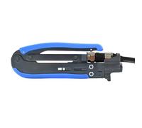 Wire Crimping, Steel Compression Tool, Metal Wire Crimper, Portable Wire Crimping Tool, Steel Wire Crimper, Wear-Resistant Hand Tool for Crimp Metric & Inch F Connectors