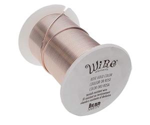 Wire elements, Tarnish Resistant Rose Gold Wire, 20 gauge 15 yards (13,5 meters)